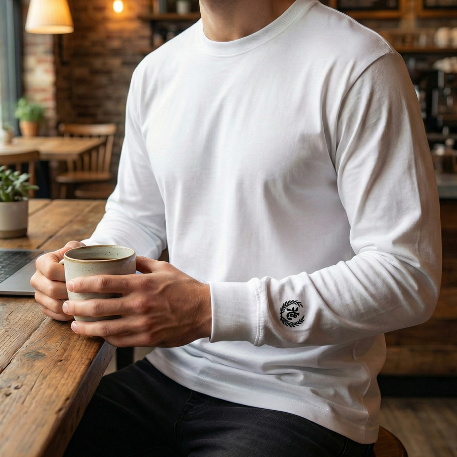 月桂樹ロゴ長袖T